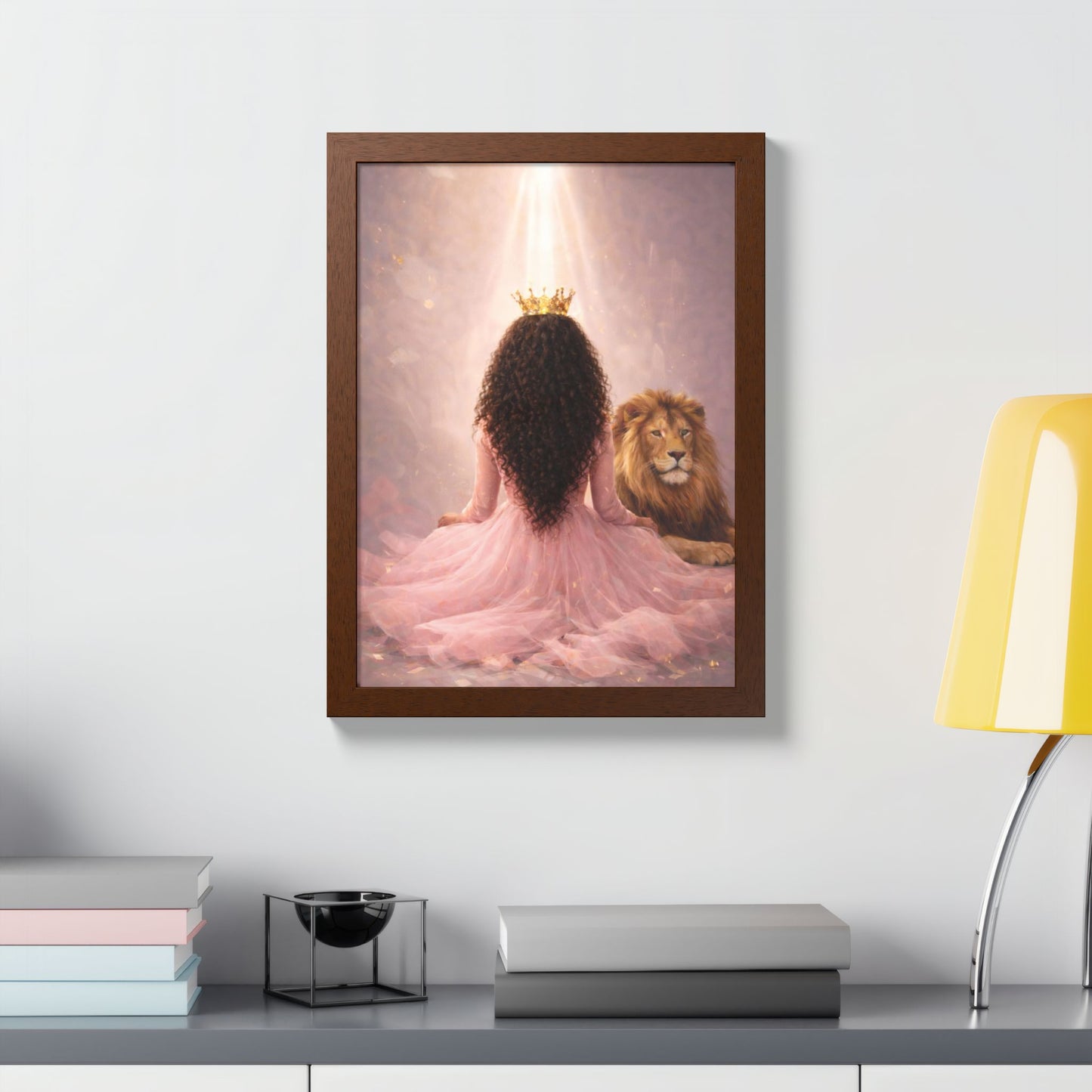 Crowned in His Light – Lion of Judah Christian Wall art