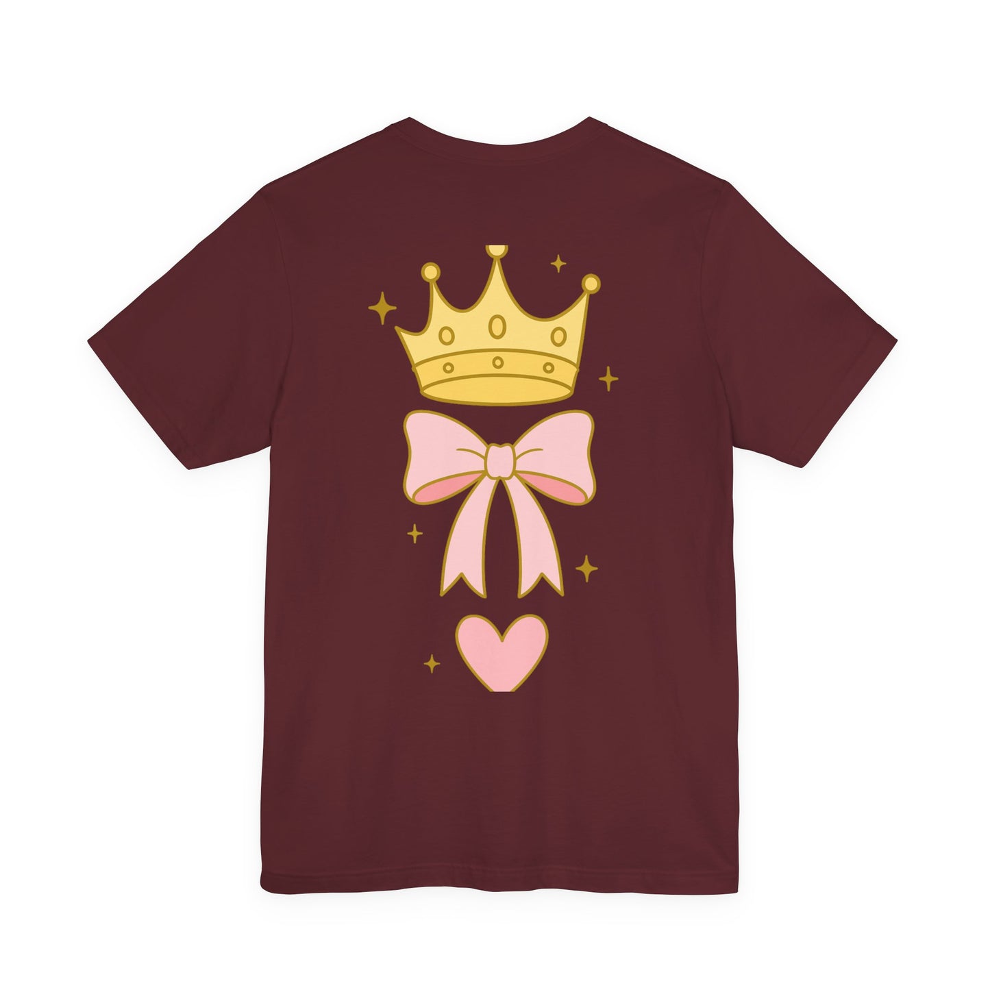 Faith Over Fear T-Shirt — Pastel Crown & Ribbon Christian Inspirational Tee
