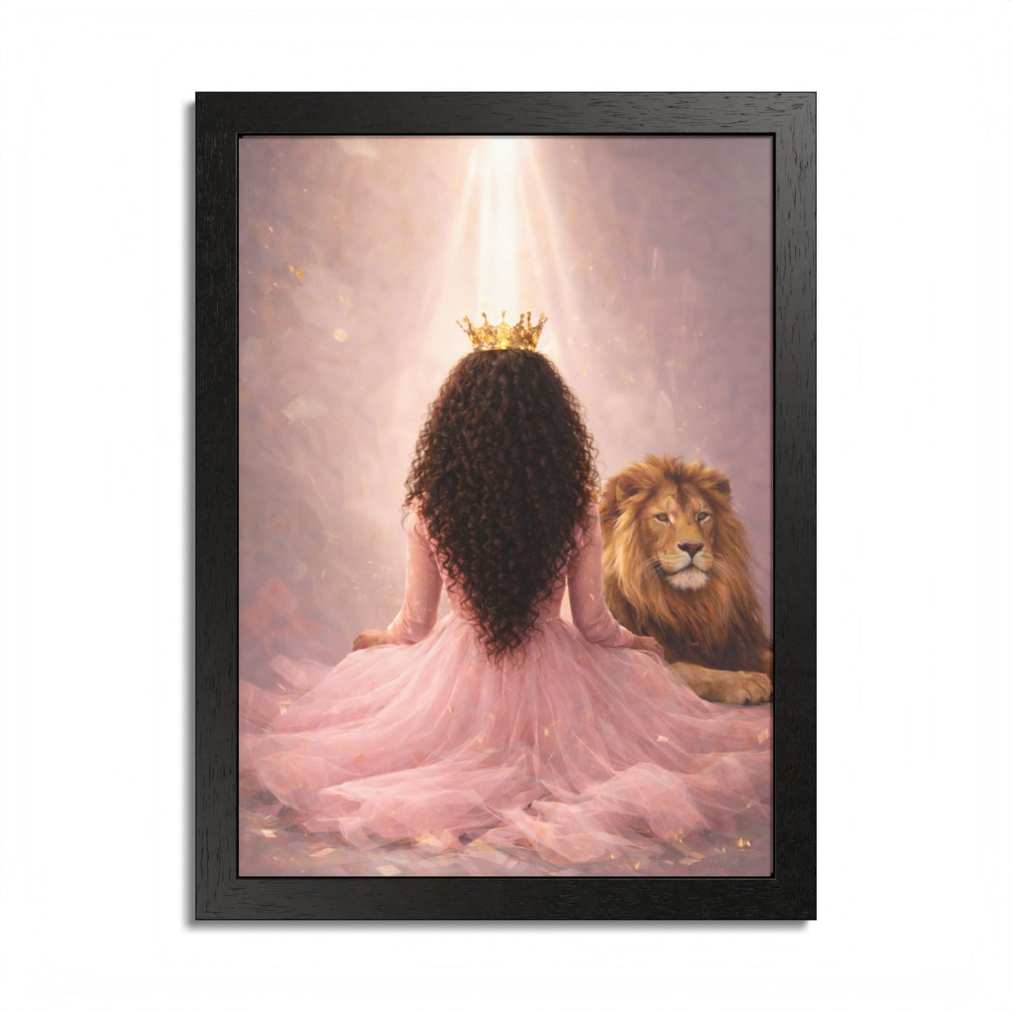 Crowned in His Light – Lion of Judah Christian Wall art