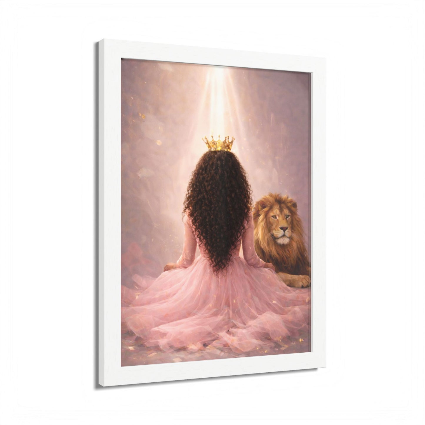 Crowned in His Light – Lion of Judah Christian Wall art
