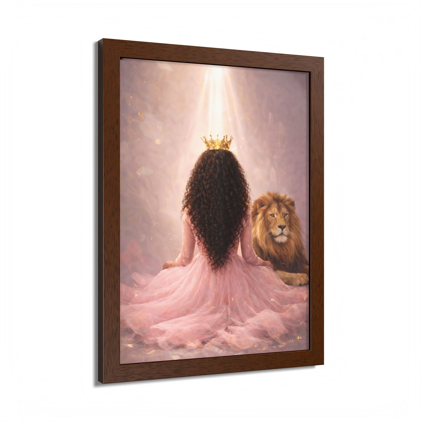 Crowned in His Light – Lion of Judah Christian Wall art
