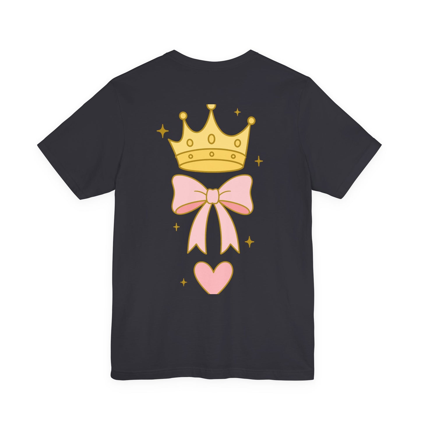 Crowned by Abba T-Shirt — Pastel Crown & Ribbon Christian Inspirational Tee