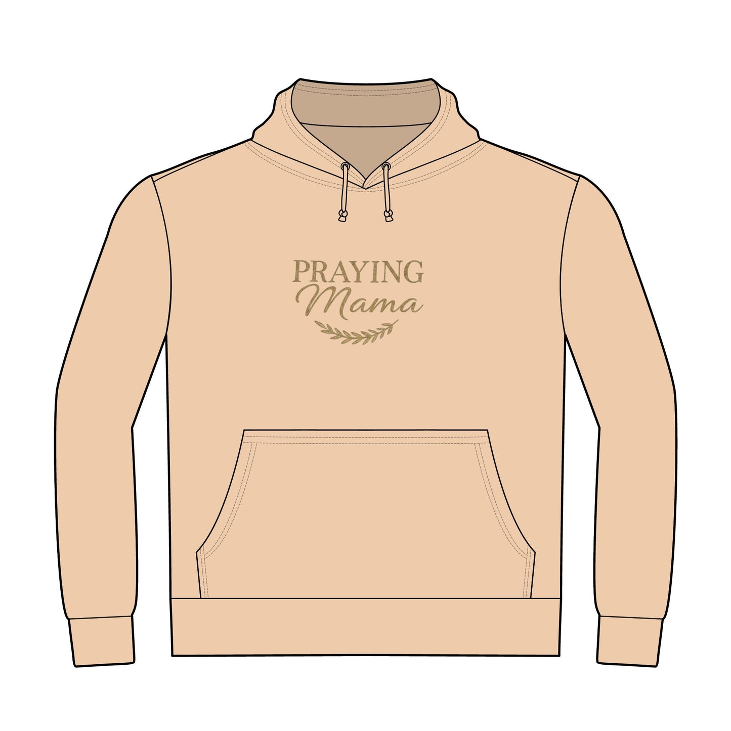 Praying Mama Hoodie — Faith-Based Mother's Pullover Sweatshirt