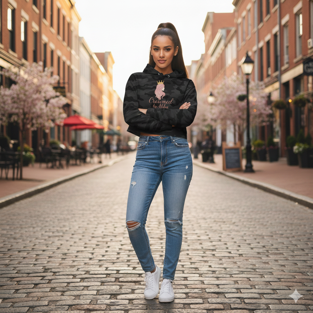 Crowned By Abba Cropped Hoodie