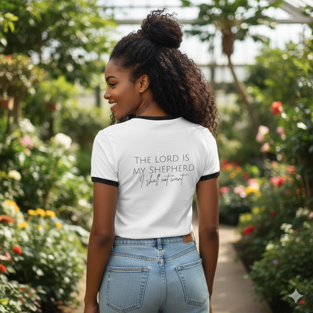 Christian Tiger Ringer T‑Shirt — "The Heavens Are Roaring"