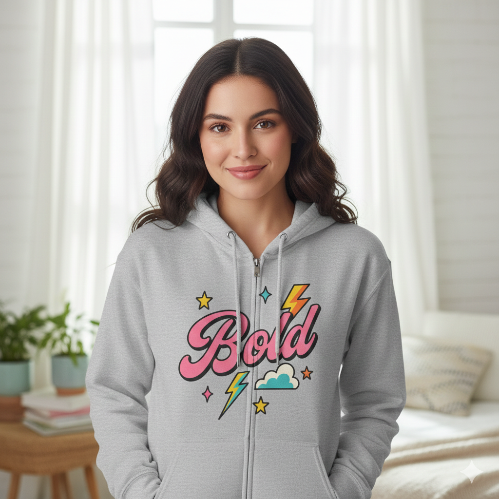 Bold - Christian  Zip-Up Hoodie