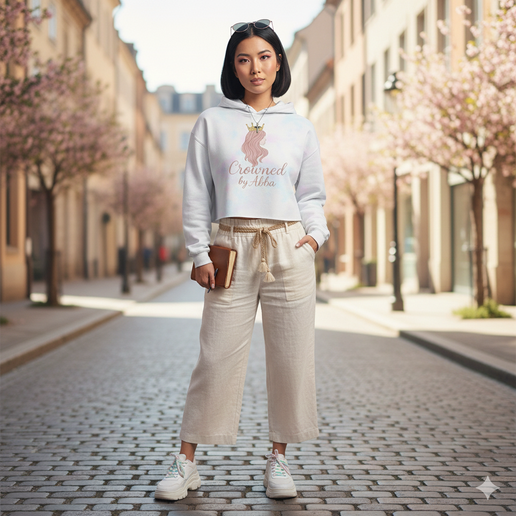 Crowned By Abba Cropped Hoodie