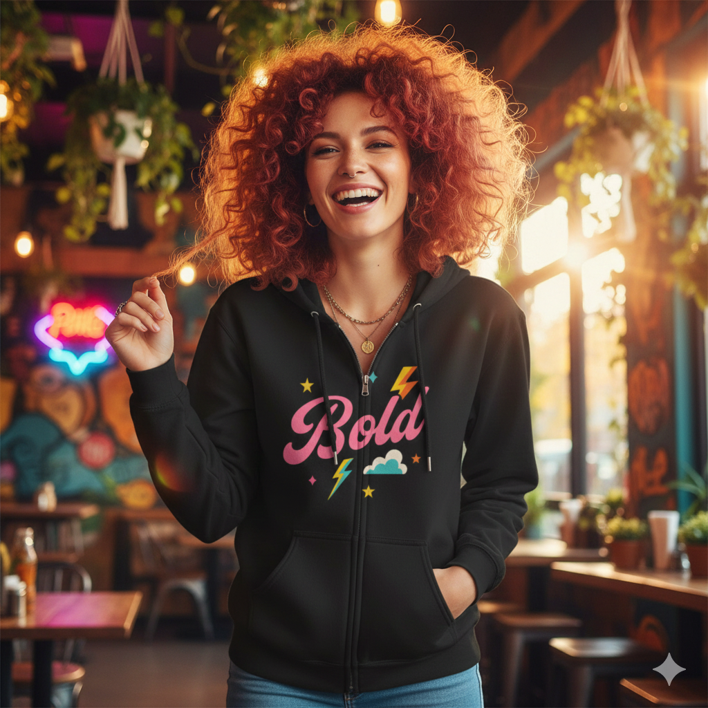 Bold - Christian  Zip-Up Hoodie